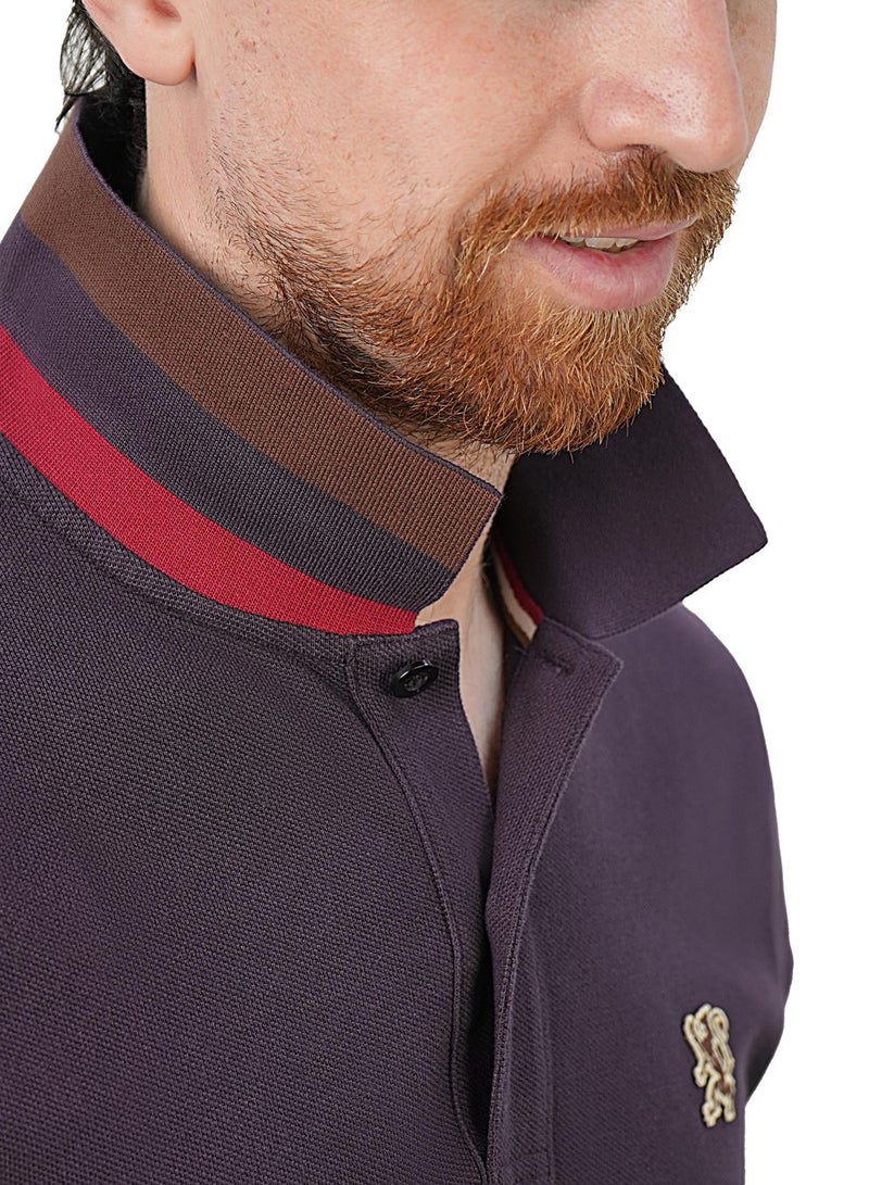 GIORDANO Men's Performance Polo: Classic Piqué, Tipped Collar, Embroidered Detail - Image 4